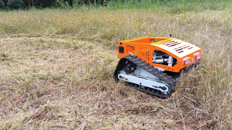 China made remote slope mower low price for sale, chinese best robotic brush mower