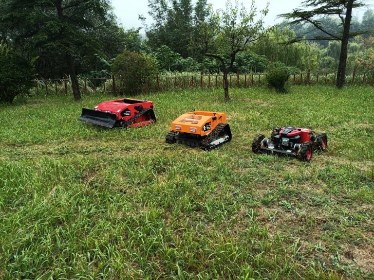 hybrid self propelled travel speed 0~6Km/h low energy consumption remote operated mower