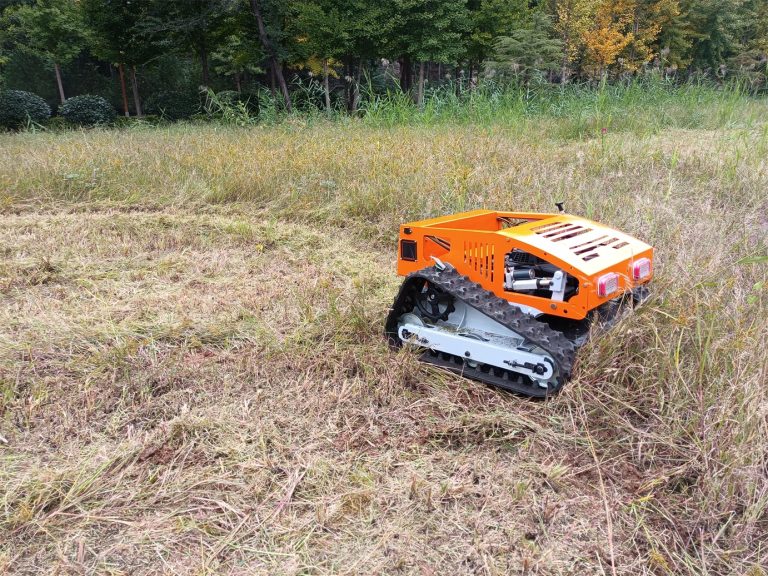 Yamaha MA190 engine disk rotary crawler remote operated robotic slope mower