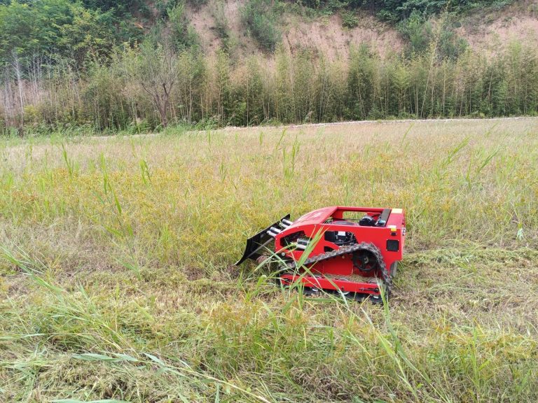 China made remote control slope mower with tracks low price for sale, chinese best slope mower