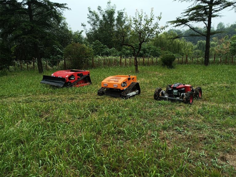 China made remote slope mower low price for sale, chinese best robot lawn mower with remote control