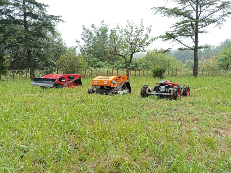 China made remote control mower with tracks low price for sale, chinese best radio controlled mower