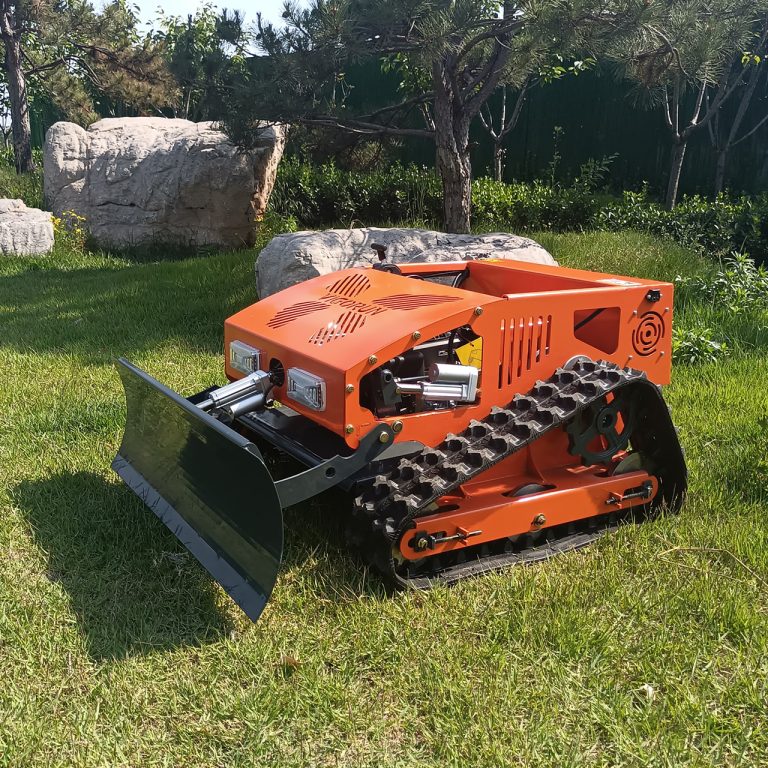 China made tracked remote control lawn mower price for sale, chinese best remote control slope mower