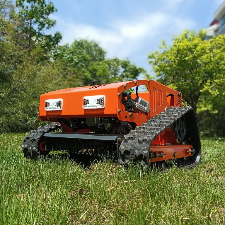 China made remote controlled grass cutter low price for sale, chinese best robotic slope mower