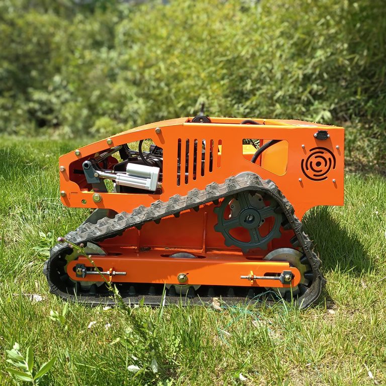 hybrid time-saving and labor-saving electric battery remote controlled tracked robot mower