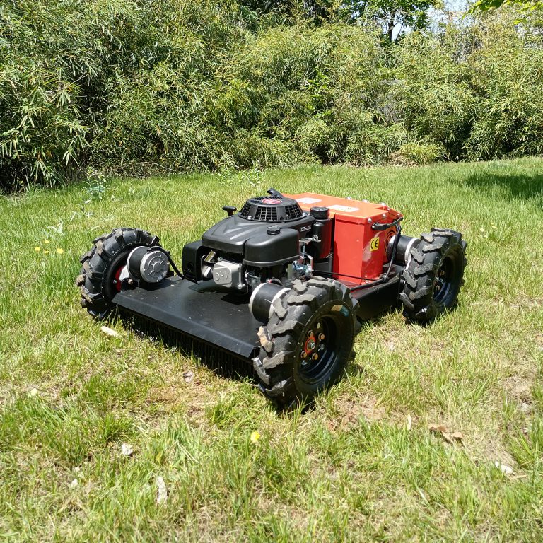 agriculture gasoline powered cutting width 550mm remote operated brush mower