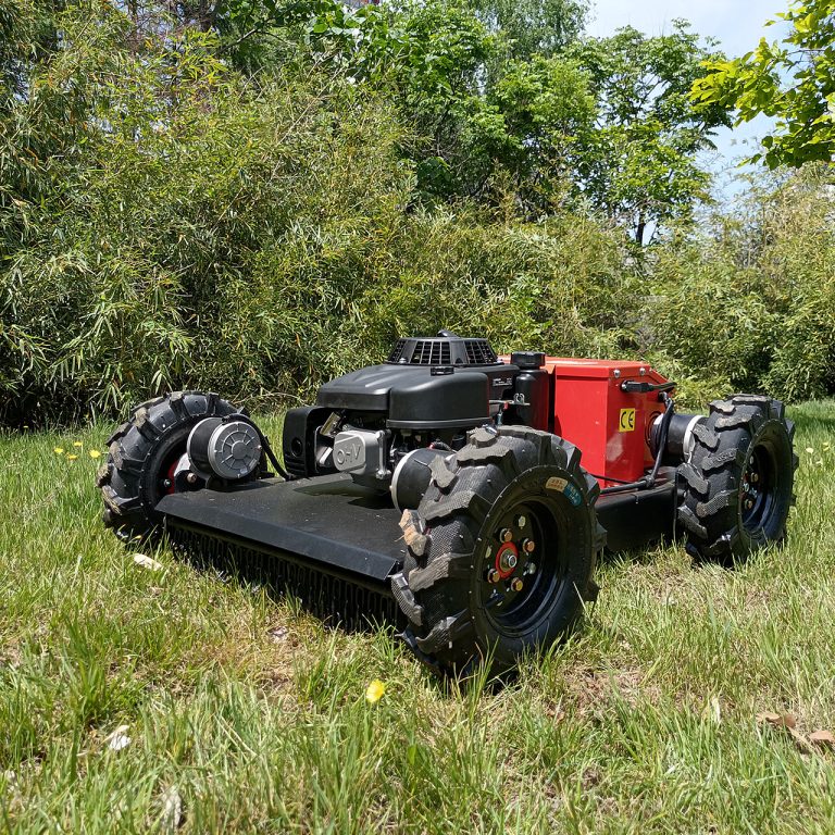 China made rc remote control lawn mower low price for sale, chinese best tracked robot mower