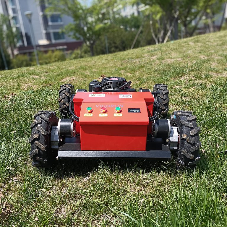 9HP EPA approved gasoline engine blade rotary wireless radio control steep slope lawn mower