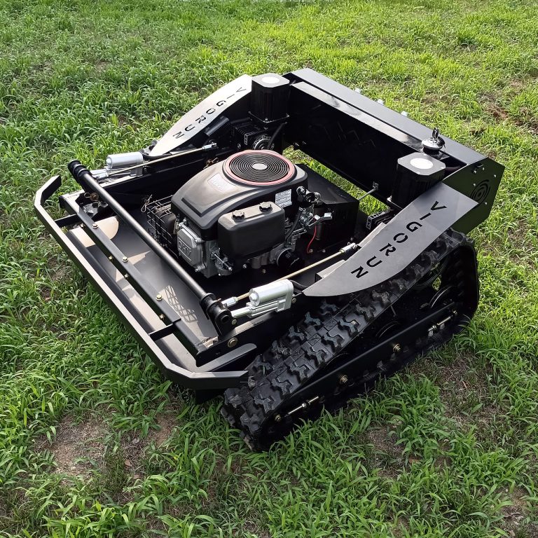 China made tracked robot mower low price for sale, chinese best pond weed cutter