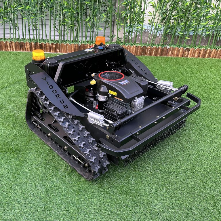 China made robotic brush mower low price for sale, chinese best r/c lawn mower