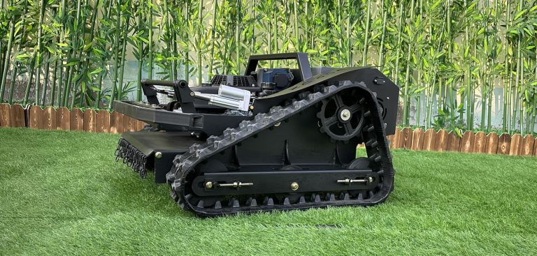 best quality remotely controlled tracked lawn mower made in China