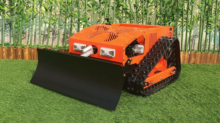 China made remote brush mower low price for sale, chinese best robotic slope mower