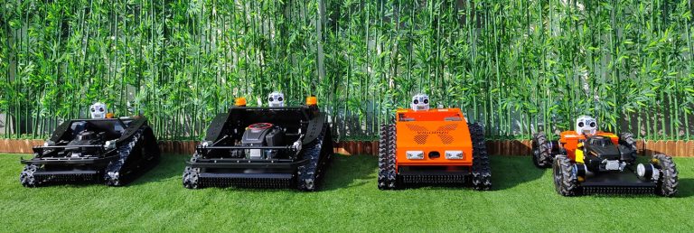 China made remote control mower with tracks low price for sale, chinese best remote controlled lawn mower